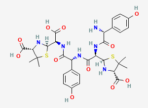 Two-dimensional chemical structure of Amoxicillin EP Impurity K