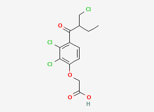 Two-dimensional chemical structure of 2-Desmethylene-2-chloromethyl Ethacrynic Acid
