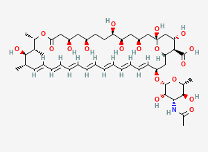 Two-dimensional chemical structure of N-Acetyl Amphotericin B (~75%)