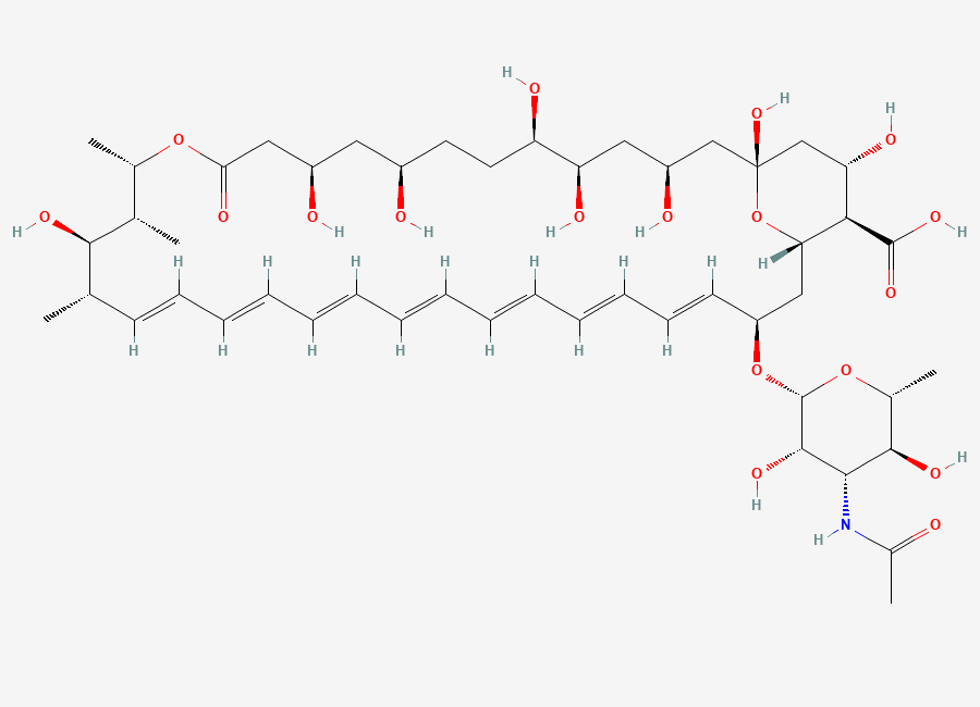Two-dimensional chemical structure of N-Acetyl Amphotericin B (~75%)