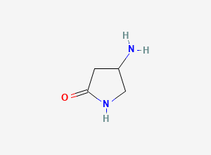Two-dimensional chemical structure of 4-Aminopyrrolidin-2-one