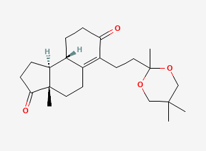 Two-dimensional chemical structure of Progesterone Impurity 33