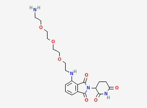 Two-dimensional chemical structure of Pomalidomide-PEG3-C2-NH2