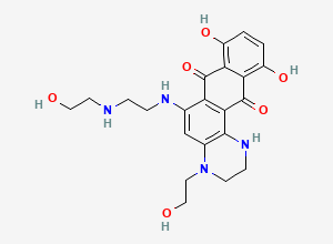 Two-dimensional chemical structure of Mitoxantrone EP Impurity D, CAS 137132-70-8