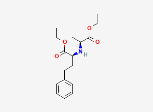 Two-dimensional chemical structure of (2S)-2-[[(1S)-1-(Ethoxycarbonyl)-3-