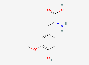 Two-dimensional chemical structure of 3-Methoxy-D-tyrosine