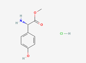 Two-dimensional chemical structure of Amoxicillin Related Compound 1 (HCl salt), CAS 127369-30-6