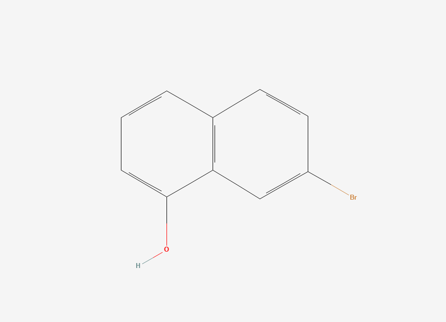 Two-dimensional chemical structure of 7-Bromonaphthalen-1-ol