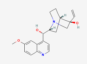 Two-dimensional chemical structure of (3R)-3-Hydroxy Quinidine, CAS 60761-51-5
