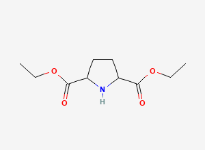 Two-dimensional chemical structure of Diethyl pyrrolidine-2,5-dicarboxylate