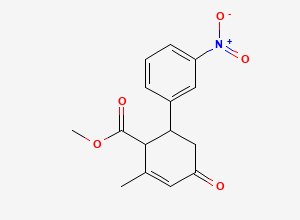 Two-dimensional chemical structure of Nicardipine Impurity A / Nicardipine Cyclohexenone Impurity, CAS 87625-92-1