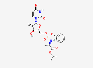 Two-dimensional chemical structure of 2'-Alkene Sofosbuvir, CAS 2095551-20-3