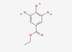 Two-dimensional chemical structure of Ethyl Gallate, CAS 831-61-8