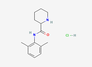 Two-dimensional chemical structure of Bupivacaine Related Compound B / Bupivacaine EP Impurity B / Mepivacaine EP Impurity B (HCl Salt), CAS 65797-42-4