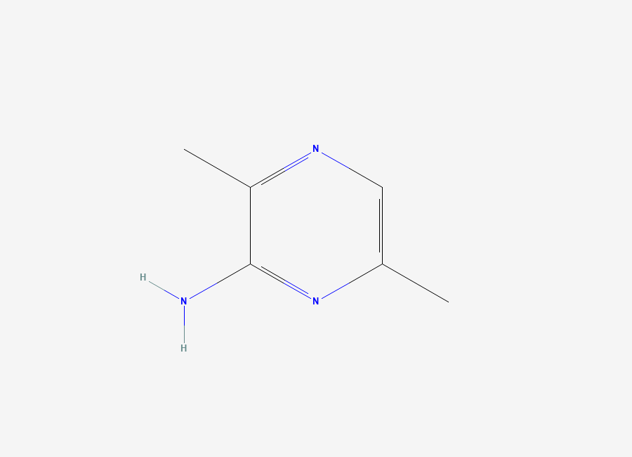 Two-dimensional chemical structure of 3,6-Dimethylpyrazin-2-amine