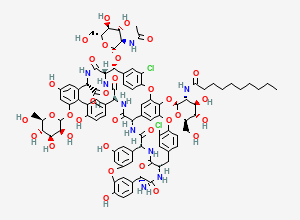 Two-dimensional chemical structure of Teicoplanin, CAS 61036-62-2
