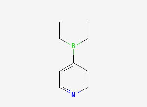 Two-dimensional chemical structure of Fosnetupitant 4-(Diethylboranyl)pyridine, CAS 93830-58-1