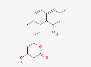 Two-dimensional chemical structure of Simvastatin EP Impurity H/ Simvastatin Lactone Diol/ Lovastatin Lactone Diol/ Monacolin J, CAS 79952-42-4