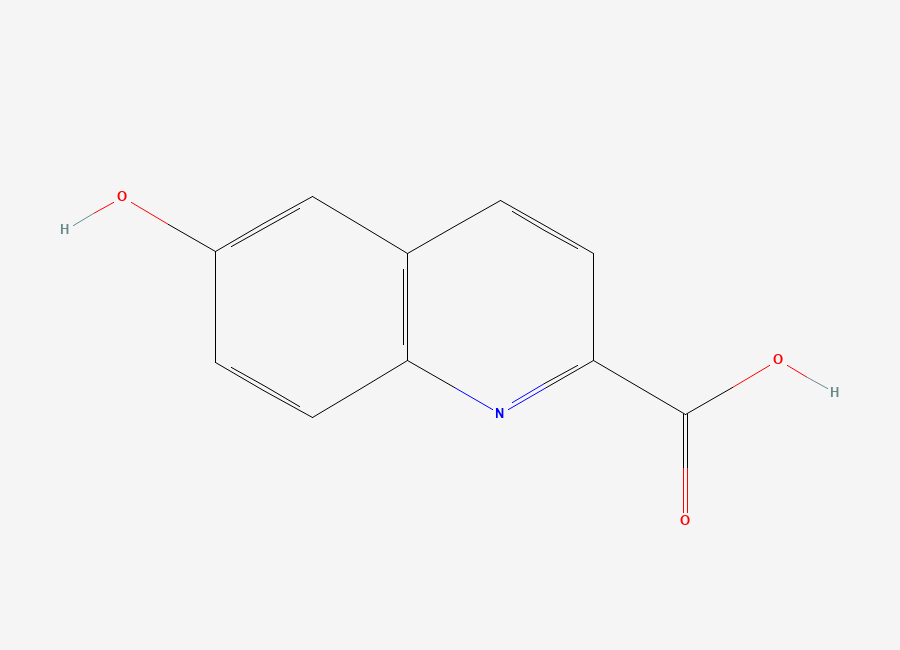 Two-dimensional chemical structure of 6-Hydroxyquinoline-2-carboxylic acid