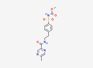 Two-dimensional chemical structure of Glipizide EP Impurity GGlipizide Methyl Carbamate / Glipizide EP Impurity G / Glipizide BP Impurity G, CAS 33288-74-3