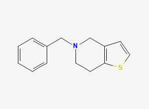 Two-dimensional chemical structure of Ticlopidine EP Impurity D, CAS 55142-78-4