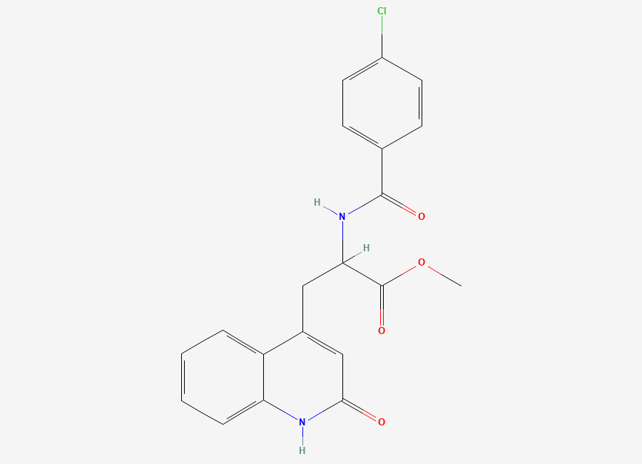 Two-dimensional chemical structure of Rebamipide Methyl Ester, CAS 90098-38-7