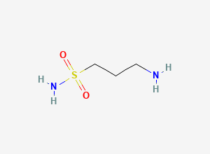 Two-dimensional chemical structure of 3-amino-1-propanesulfonamide, CAS 74494-51-2
