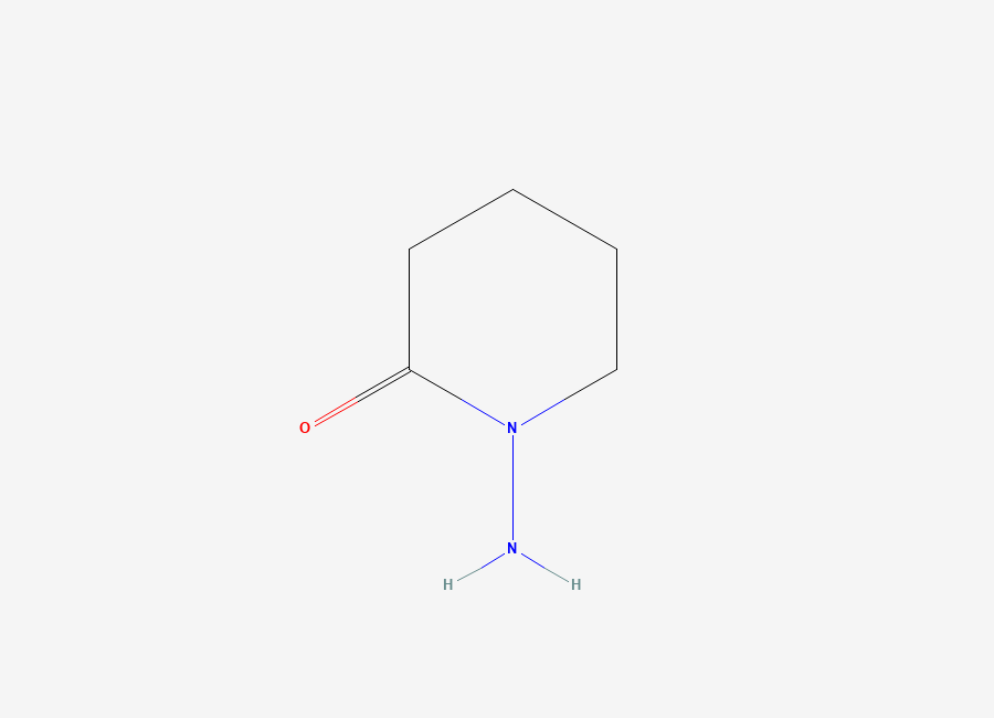 Two-dimensional chemical structure of 1-Aminopiperidin-2-one