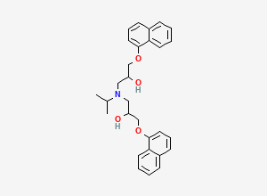 Two-dimensional chemical structure of Propranolol EP Impurity B / Propranolol Dimer / Propranolol Tertiary Amine Derivative, CAS 83314-78-7