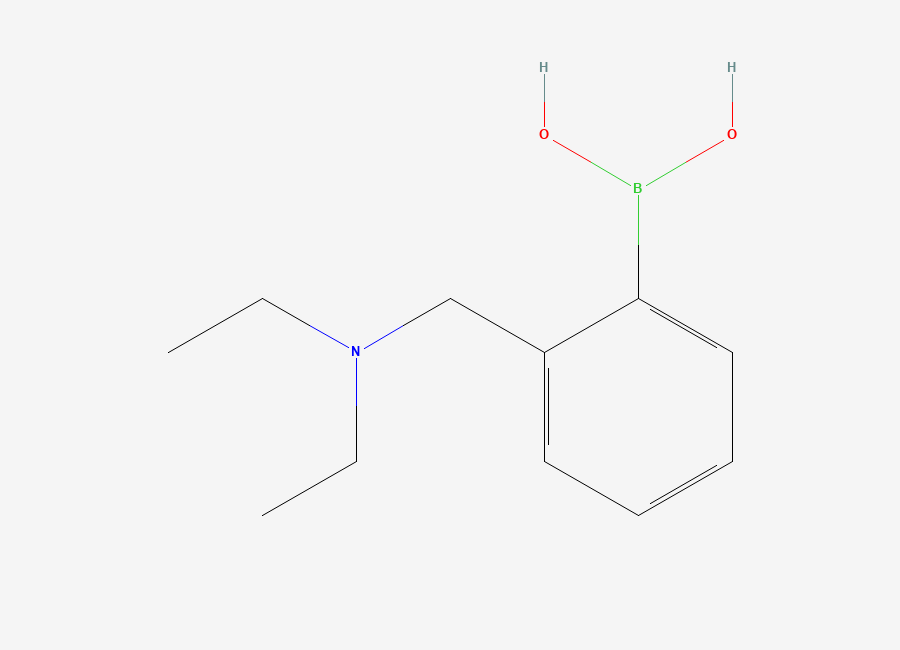 Two-dimensional chemical structure of (2-((Diethylamino)methyl)phenyl)boronic acid