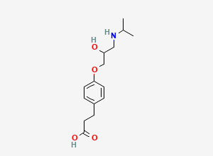 Two-dimensional chemical structure of Esmolol Acid, CAS 81148-15-4
