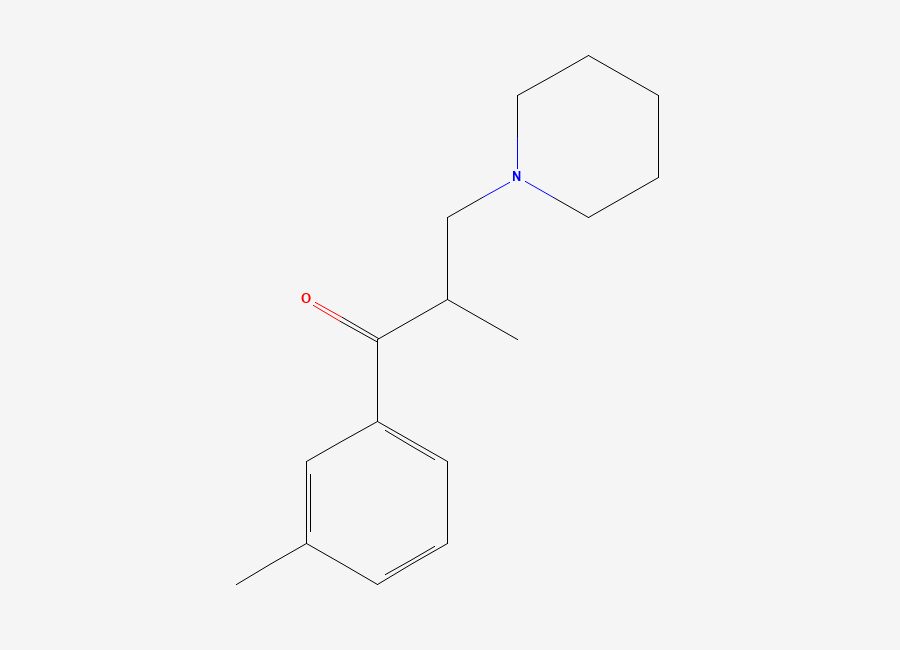 Two-dimensional chemical structure of 3-Tolperison