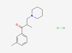 Two-dimensional chemical structure of 3-Tolperisone Hydrochloride