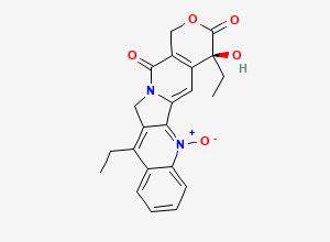Two-dimensional chemical structure of 7-Ethylcamptothecin 1-oxide, CAS 86639-51-2