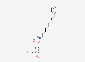Two-dimensional chemical structure of Salmeterol EP Impurity B / Salmeterol Phenylethoxy Impurity, CAS 94749-02-7