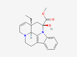Two-dimensional chemical structure of Vincamine EP Impurity C, CAS 32790-09-3