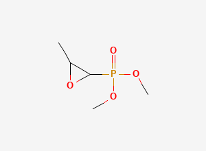 Two-dimensional chemical structure of 2-dimethoxyphosphoryl-3-methyloxirane