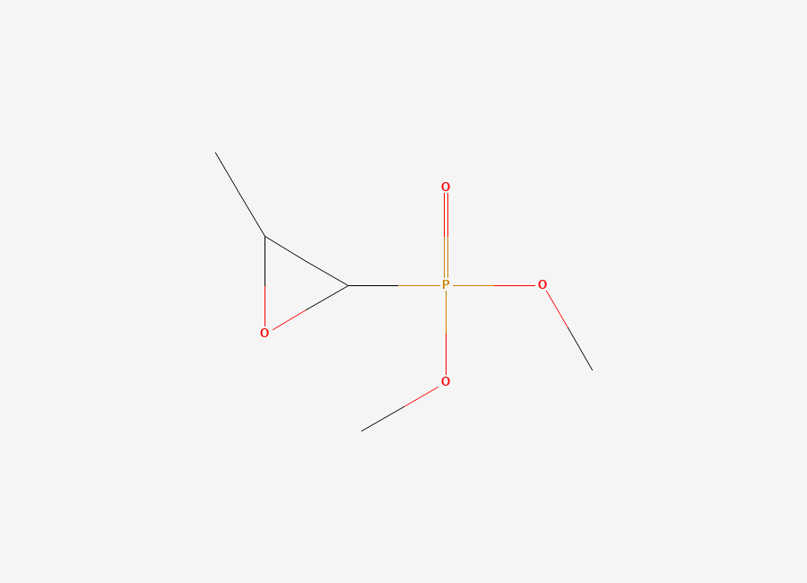 Two-dimensional chemical structure of 2-dimethoxyphosphoryl-3-methyloxirane