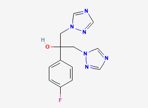 Two-dimensional chemical structure of Fluconazole Related Compound B/ Fluconazole EP Impurity D, CAS 81886-51-3