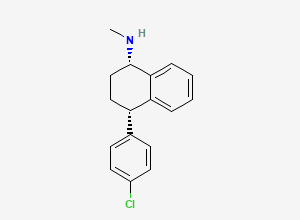 Two-dimensional chemical structure of 3-Deschloro Sertraline (Free Base), CAS 91797-63-6