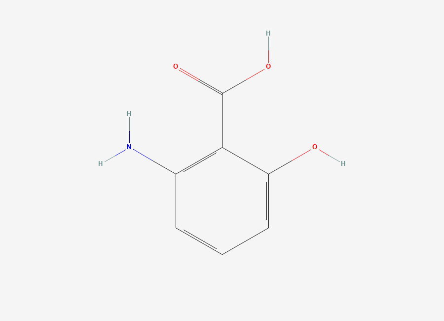 Two-dimensional chemical structure of 2-Amino-6-hydroxybenzoic acid