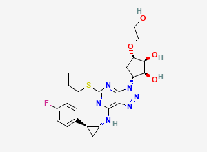 Two-dimensional chemical structure of Ticagrelor Impurity N, CAS 1643378-47-5