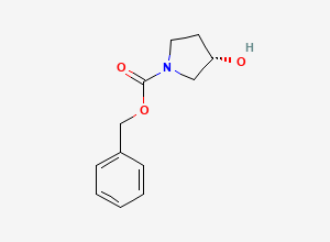Two-dimensional chemical structure of (S)-(+)-1-Cbz-3-pyrrolidinol