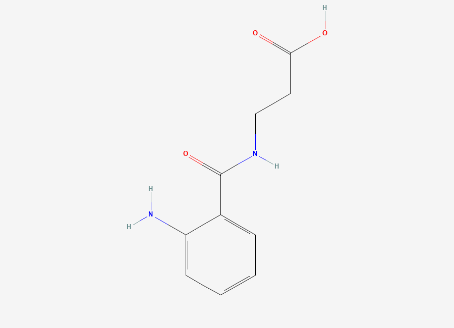 Two-dimensional chemical structure of 3-(2-Aminobenzamido)propanoic acid