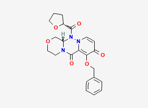 Two-dimensional chemical structure of Baloxavir Marboxil Impurity 20, CAS 1985607-69-9