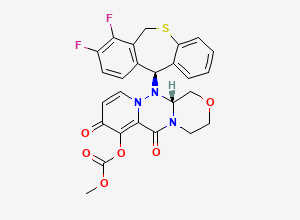Two-dimensional chemical structure of Baloxavir Marboxil Impurity 20