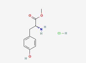 Two-dimensional chemical structure of methyl D-tyrosinate hydrochloride