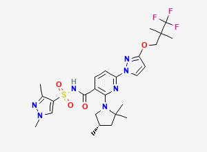 Two-dimensional chemical structure of Elexacaftor