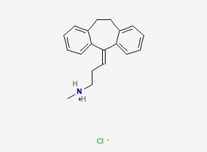Two-dimensional chemical structure of Amitriptyline EP Impurity C (HCl salt), CAS 894-71-3