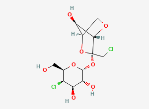 Two-dimensional chemical structure of Sucralose EP Impurity G, CAS 105066-20-4